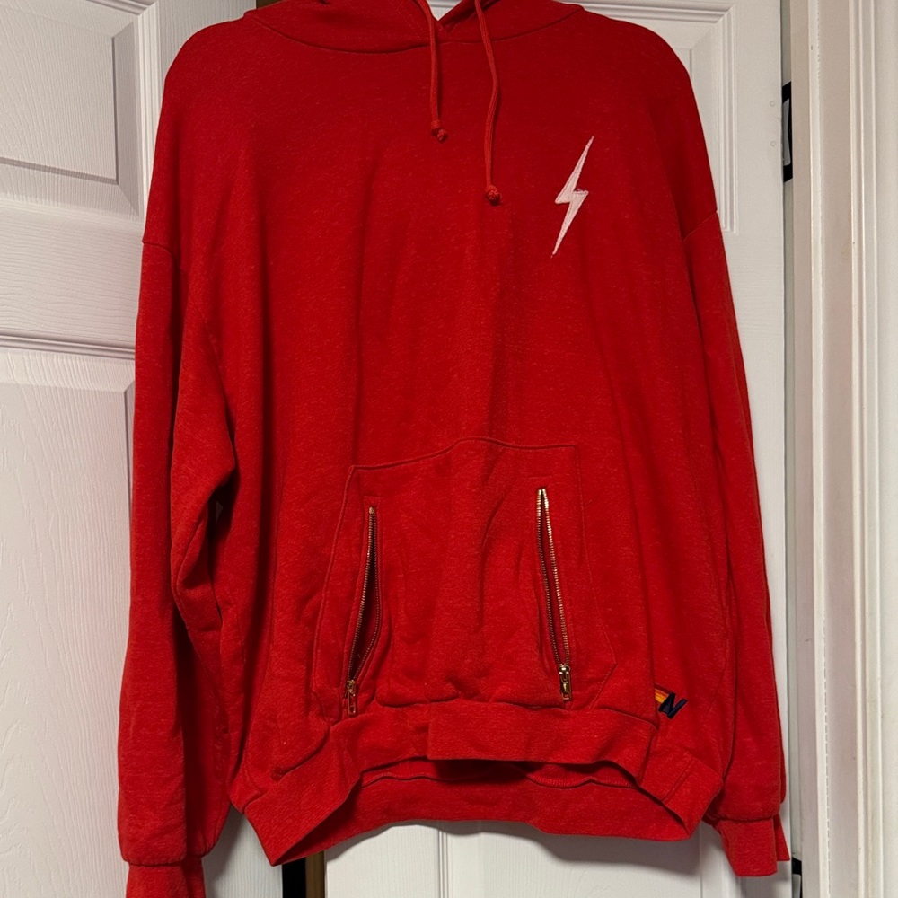 Aviator Nation Bolt Stitch Red L